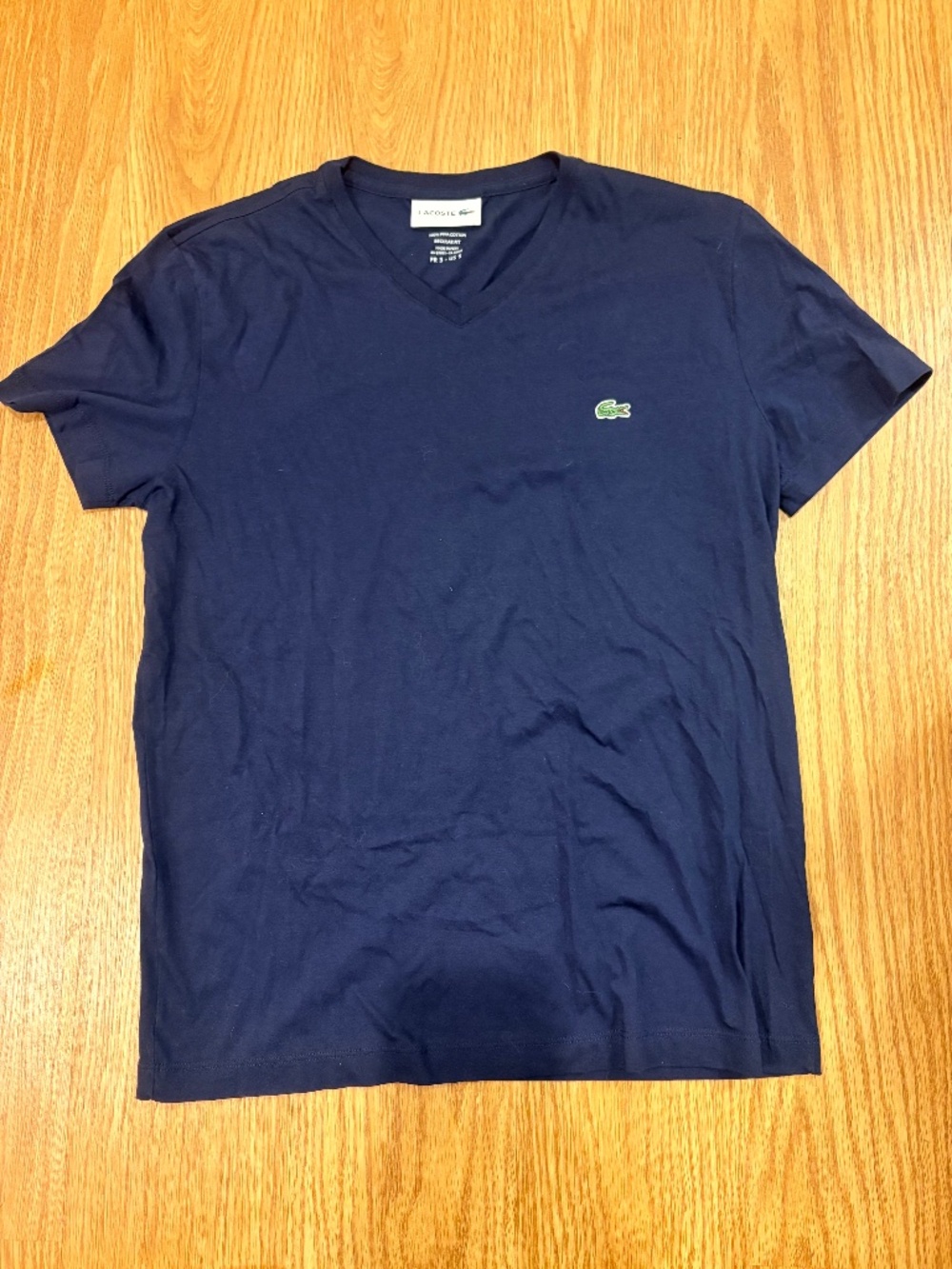 Lacoste Navy Blue V Neck T